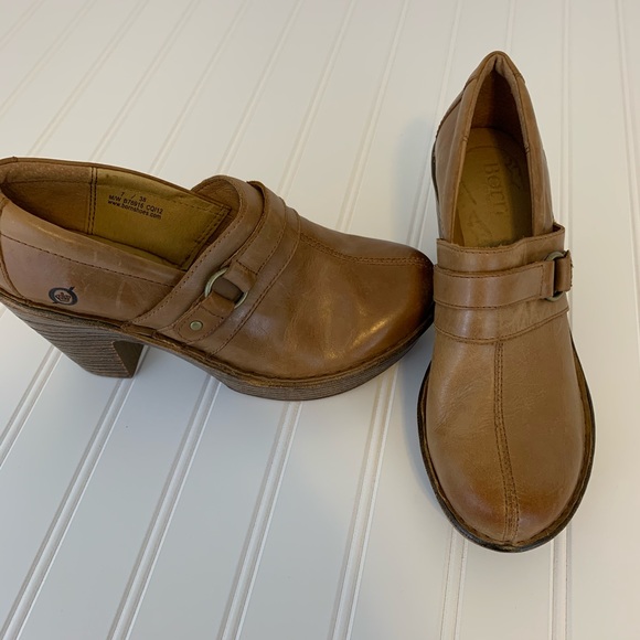 Born Shoes - Born Ankle Leather Block Booties